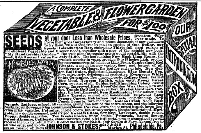 Johnson and Stokes Special Introduction Box, Garden and Forest Feb 19 1890, pg. ii